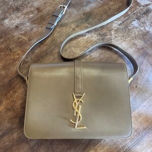 AUTHENTIC Saint Laurent Medium Universite bag (tan)
